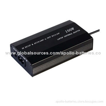 100W, Universal Laptop, AC Adapter with 110 to 240V AC Input Voltages